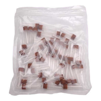 New Lot of 50 Corning Axygen SCT-200-A-S Brown Screw Cap Microcentrifuge Tube, 2mL