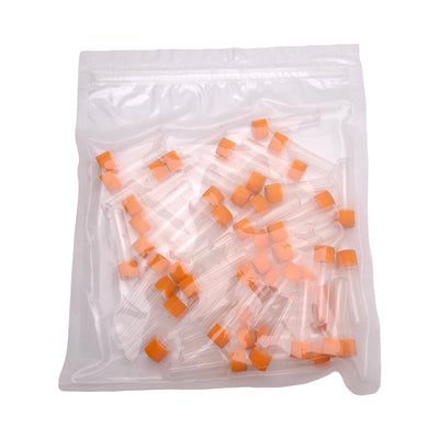 New Lot of 50 Corning Axygen SCT-200-A-S Orange Screw Cap Microcentrifuge Tube, 2mL