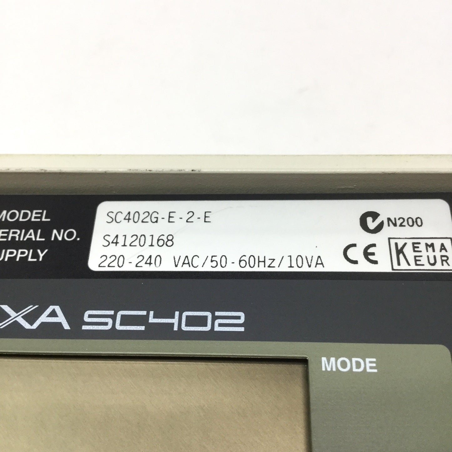 Used Yokogawa SC402G-E-2-E EXA Conductivity/Resistivity Converter 220-240VAC 10VA