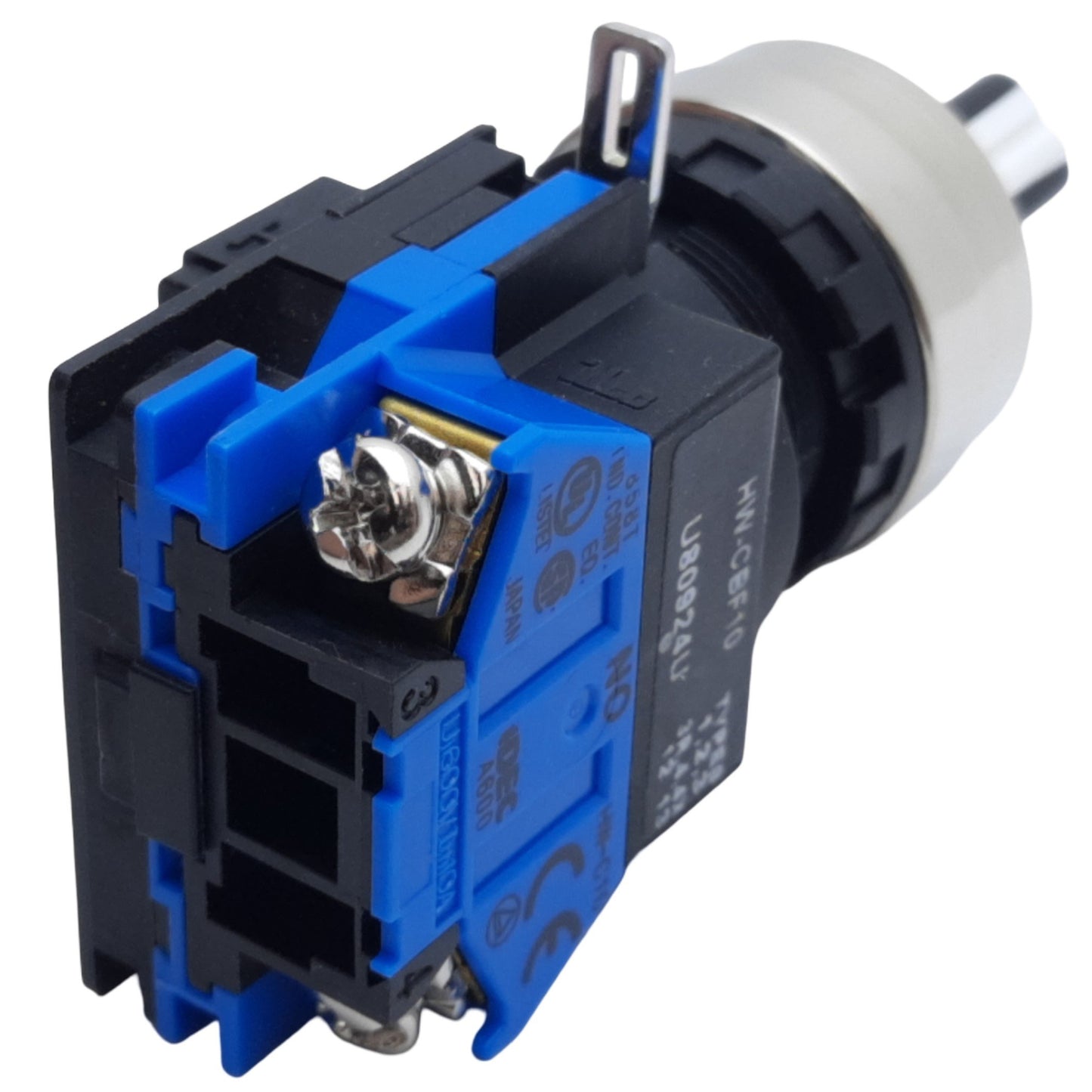 Used Idec HW1S-21LF10 Selector Switch, 2-Position ø22mm, 1NO, 10A 600V AC