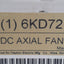 New Dayton 6KD72 DC Axial Fan 37CFM Air Delivery, 2800RPM, 24VDC, 0.05A, ø0.169in