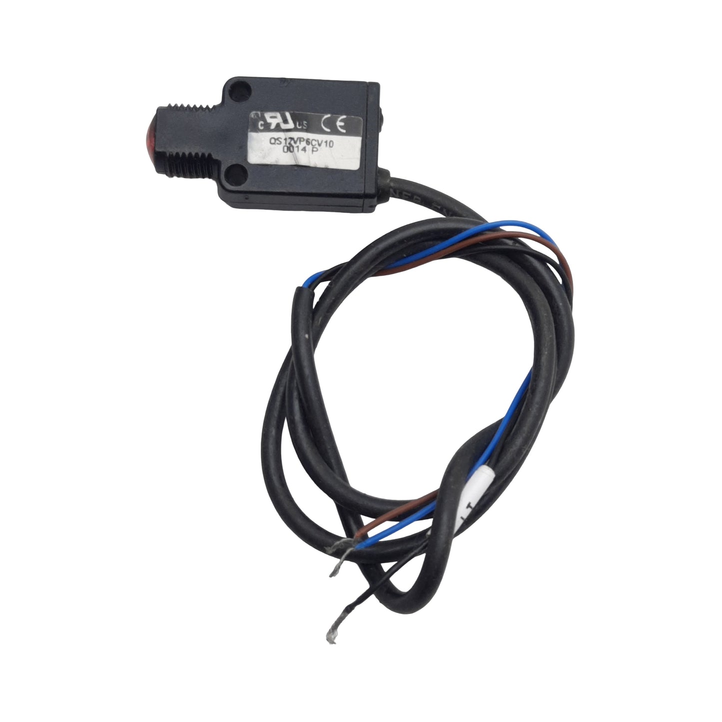 Used Banner QS12VP6CV10 Mini-Beam Photoelectric Sensor, PNP, 10-30VDC, 10mm Range