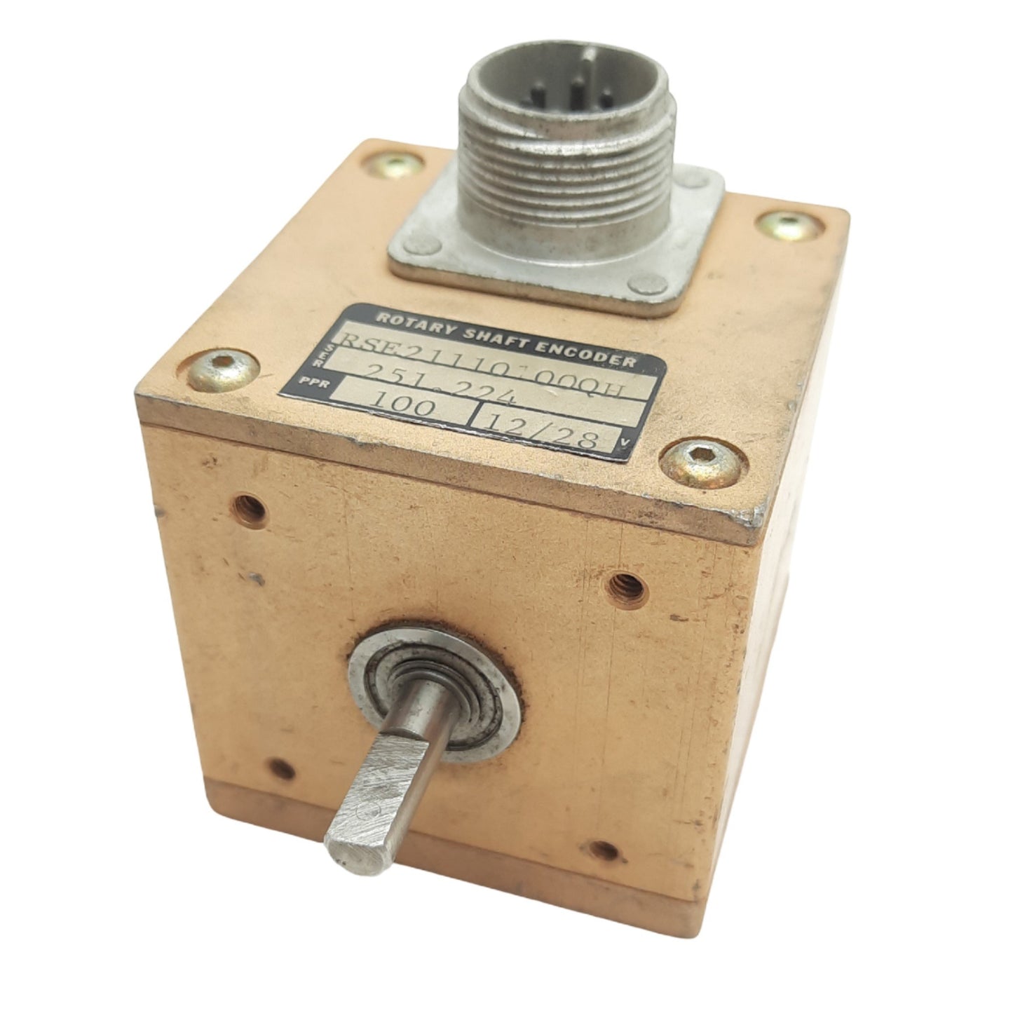 Used FSI Technologies RSE-2111-0100-QH Rotary Shaft Encoder 12-28VDC, ø1/4in Shaft