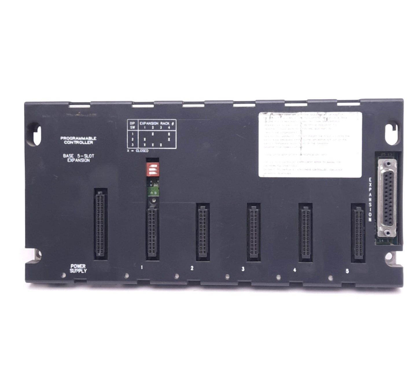 Used GE Fanuc IC693CHS398B Expansion Base Unit, 5-Slot, 5VDC, for 90-30 PLC