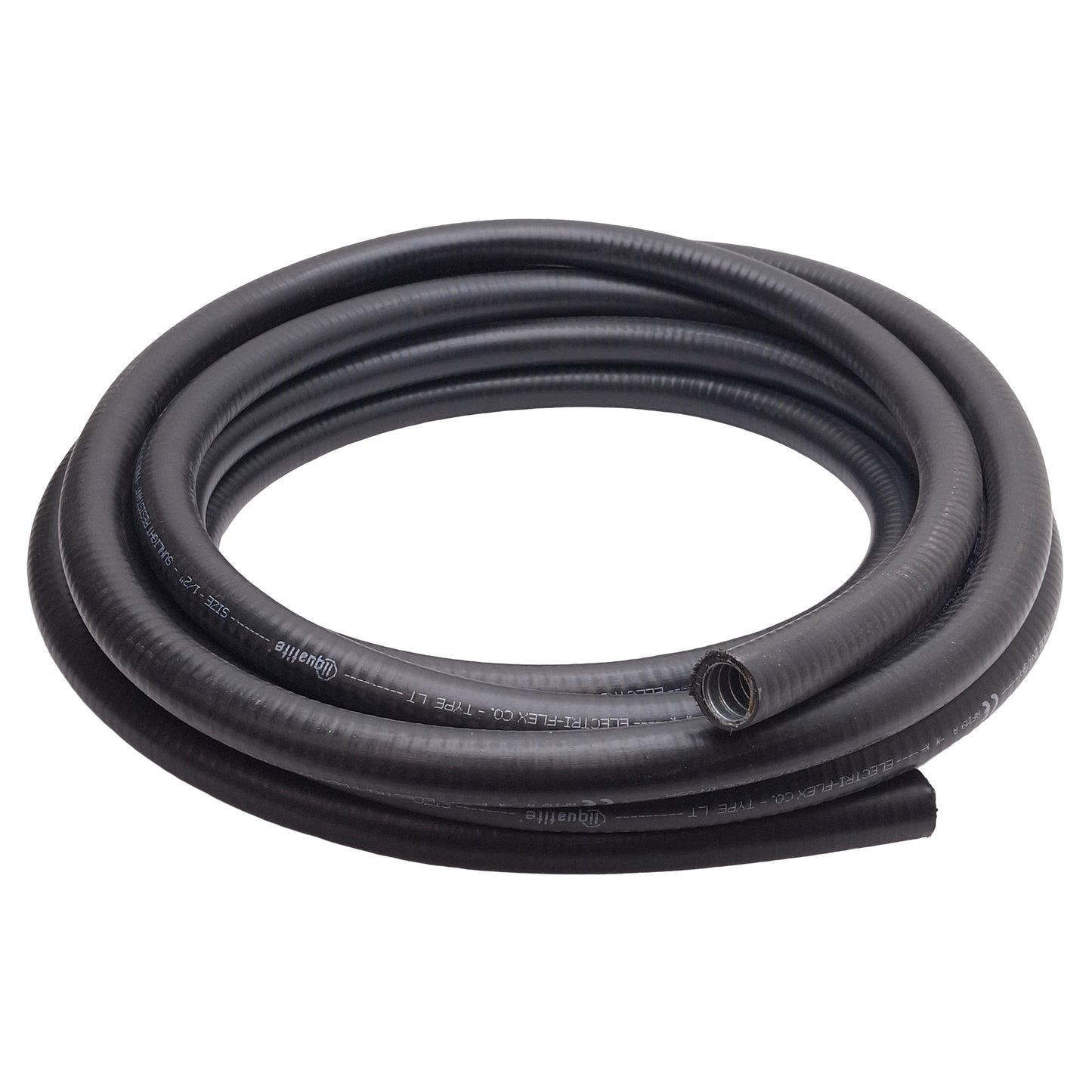 New – Open box Liquatite LT-11 Liquid Tight Conduit, Black PVC, ø0.625in ID, ø0.830 OD, 20ft