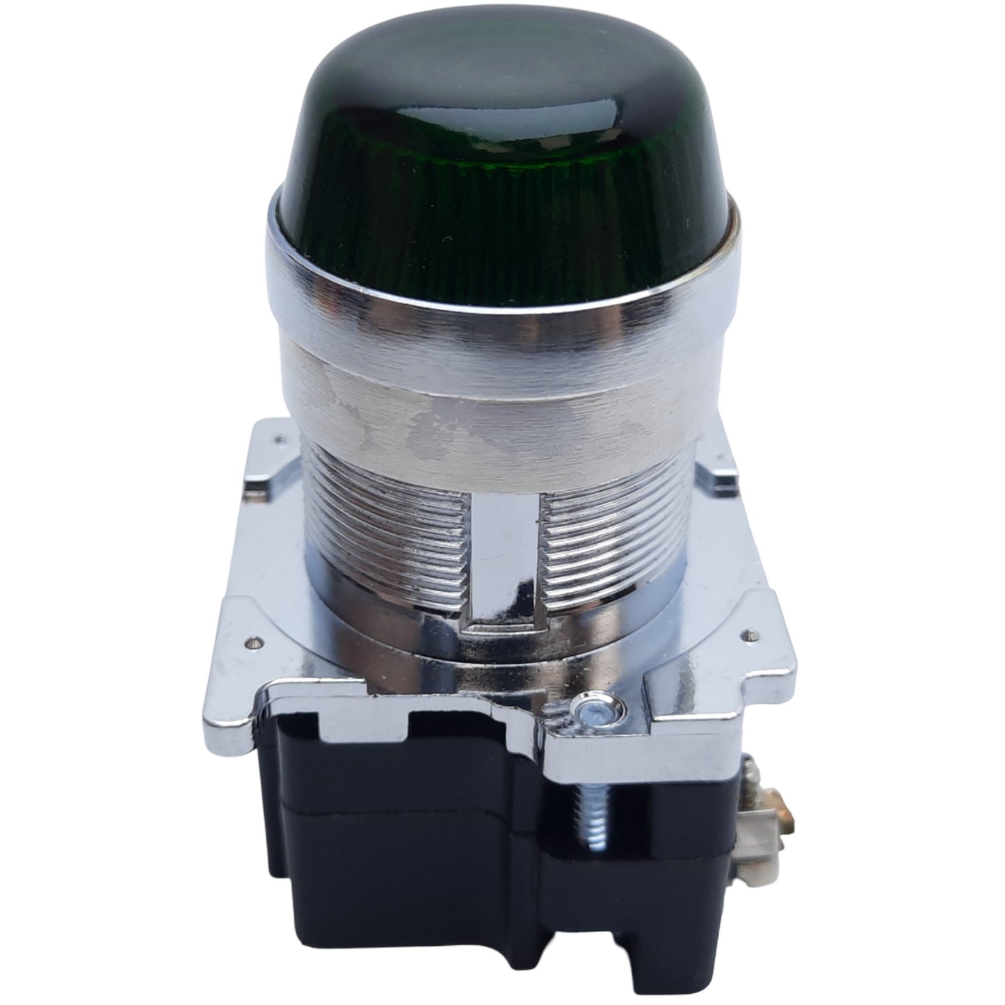 Used Cutler-Hammer 10250T63H Pilot Light, Green Lens, ø30.5mm, 120V AC *No Bulb*
