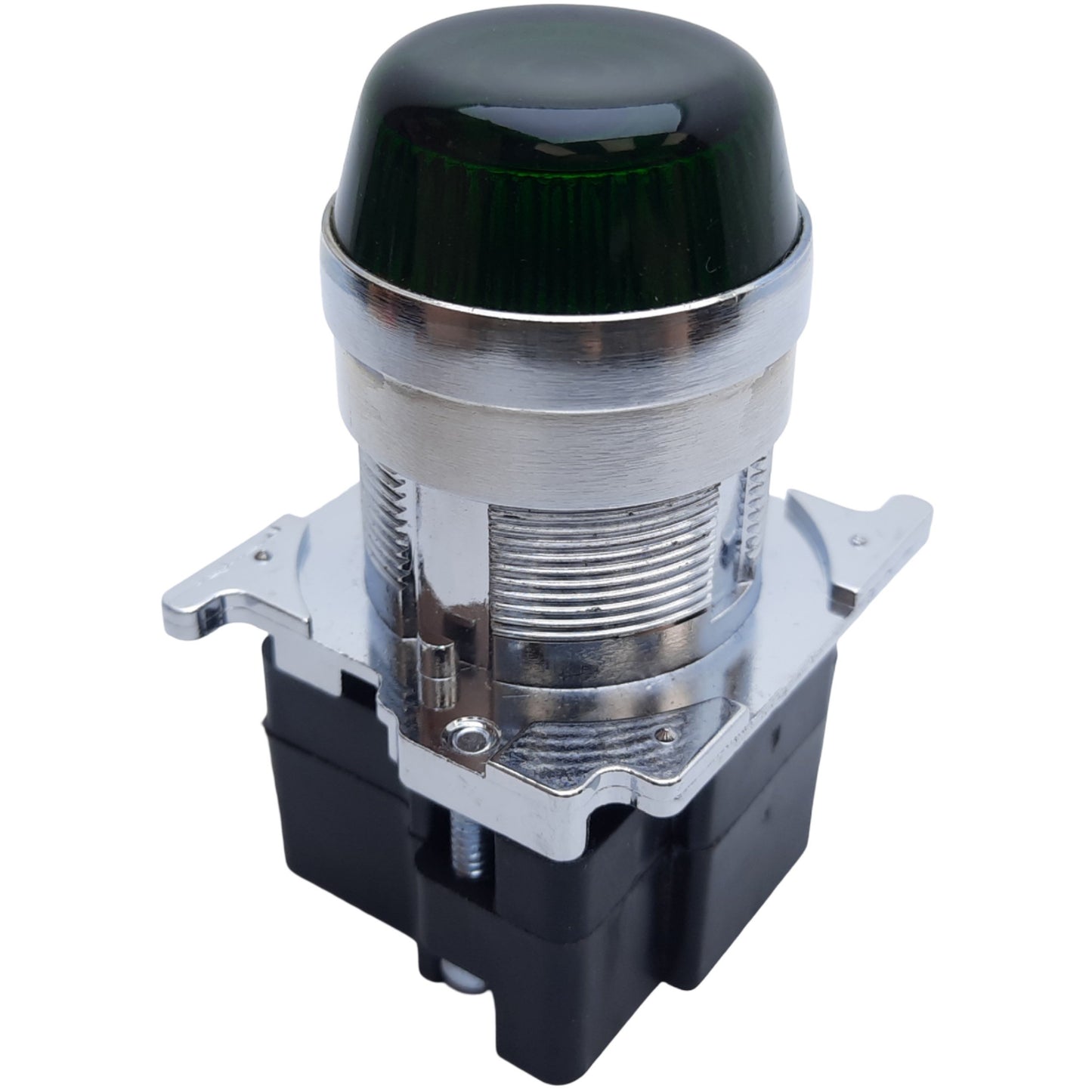 Used Cutler-Hammer 10250T63H Pilot Light, Green Lens, ø30.5mm, 120V AC *No Bulb*