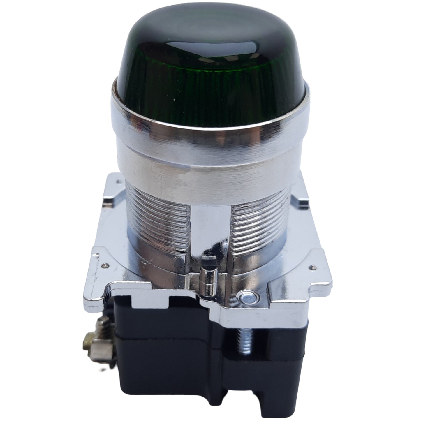 Used Cutler-Hammer 10250T63H Pilot Light, Green Lens, ø30.5mm, 120V AC *No Bulb*