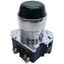 Used Cutler-Hammer 10250T63H Pilot Light, Green Lens, ø30.5mm, 120V AC *No Bulb*