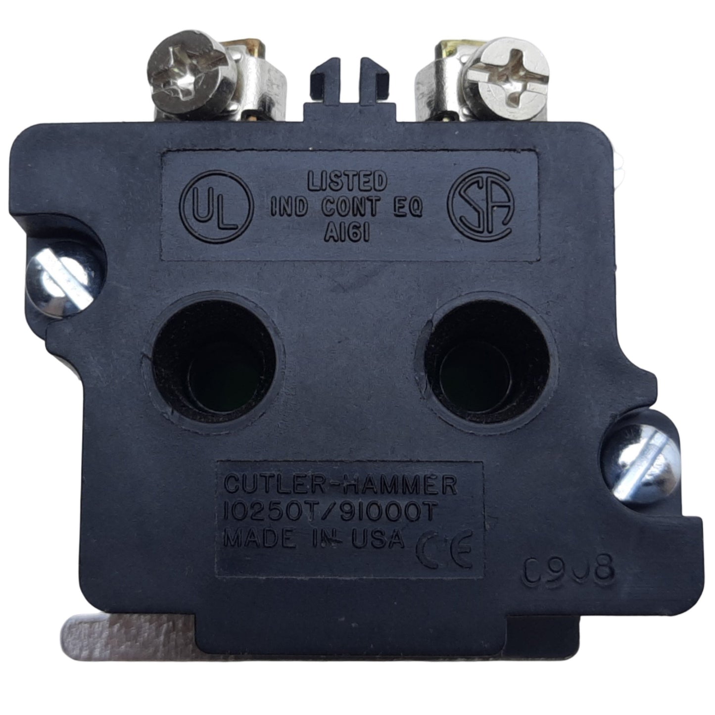 Used Cutler-Hammer 10250T63H Pilot Light, Green Lens, ø30.5mm, 120V AC *No Bulb*