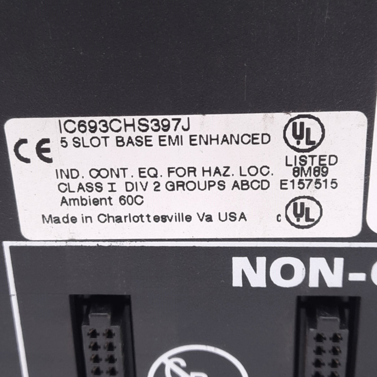 Used GE Fanuc IC693CHS397J Expansion Base Unit EMI Enhanced, 5-Slot, for 90-30 PLC