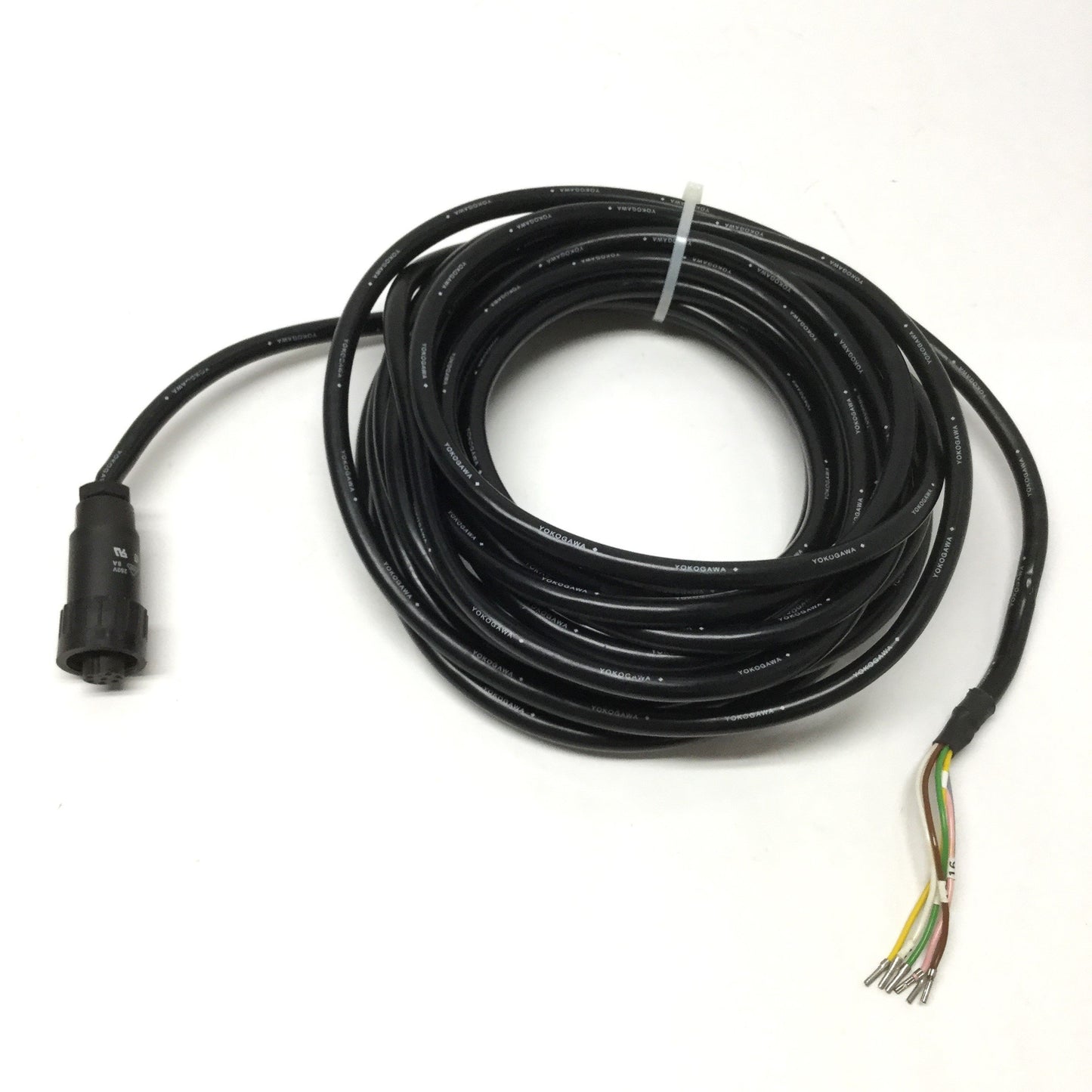 Used Yokogawa WU40-LH10 Conductivity Cell Sensor Cable 6+PE DIN to Flying Leads, 10m