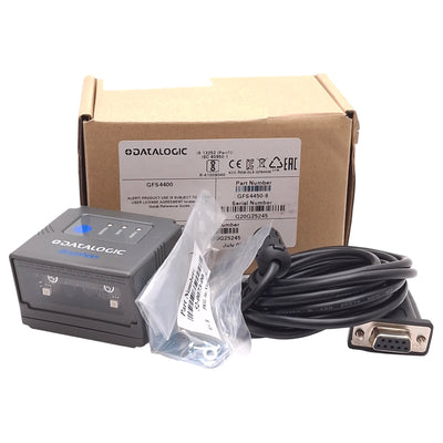 New Datalogic GFS4450-9 Gryphon Fixed Barcode Scanner, 1D/2D, RS-232 DB9, 5VDC