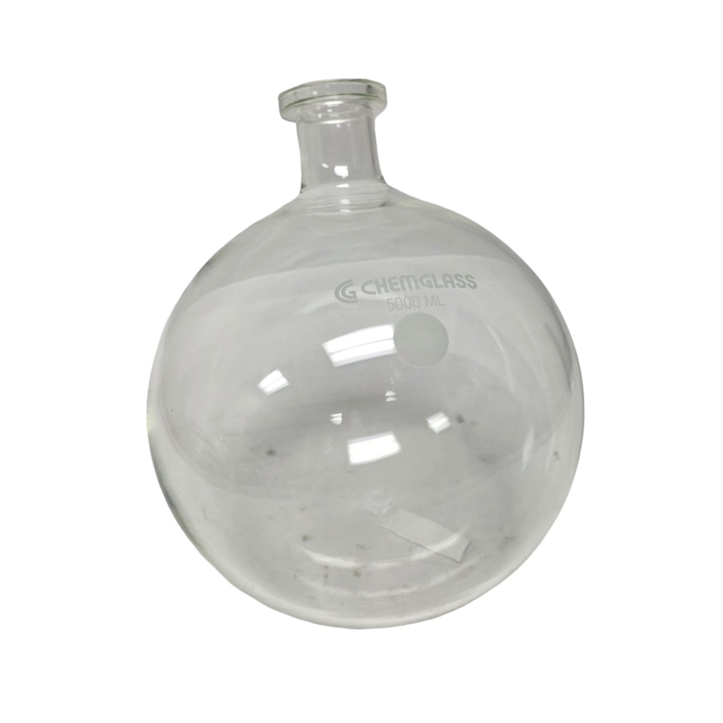 New – Open box Chemglass CG-1334-X52 5 Liter Round Bottom Flask For Rotary Evaporator