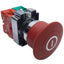 Used Teknic 2AMPP4 Emergency Stop Push-Pull Button, Maintained, 1NO-1NC, 10A 500V AC