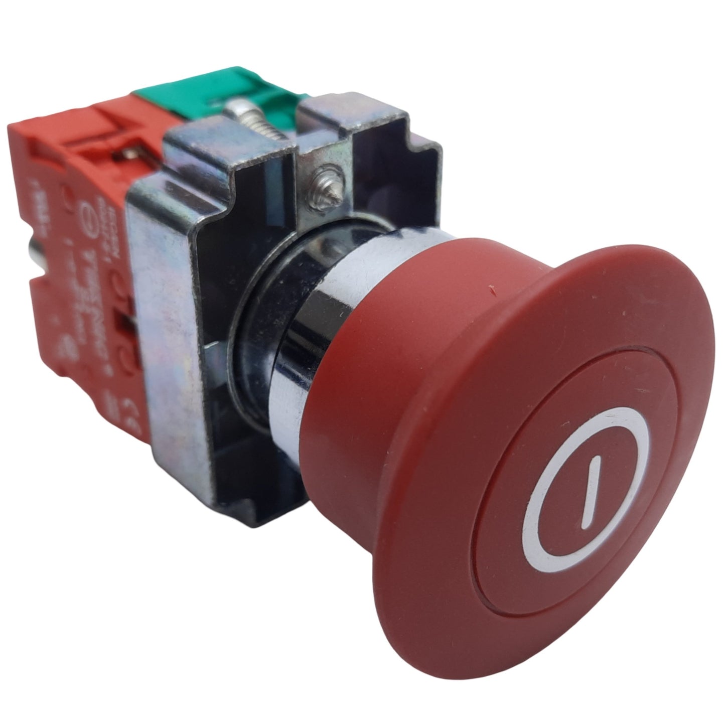 Used Teknic 2AMPP4 Emergency Stop Push-Pull Button, Maintained, 1NO-1NC, 10A 500V AC