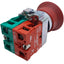 Used Teknic 2AMPP4 Emergency Stop Push-Pull Button, Maintained, 1NO-1NC, 10A 500V AC
