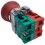 Used Teknic 2AMPP4 Emergency Stop Push-Pull Button, Maintained, 1NO-1NC, 10A 500V AC
