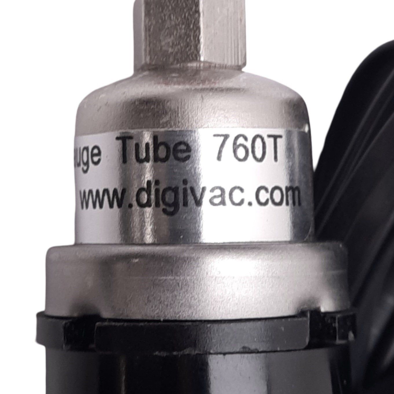 Used DigiVac 760T 801W Vacuum Gauge Tube w/ Readout Display, 1/8" NPT, 12VDC