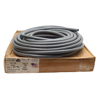 New Anamet 34212 Anaconda Sealtite Flexible Metal Conduit, 1/2in Trade Size, 100ft