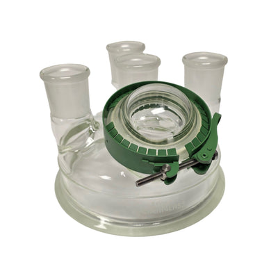 New – Open box Chemglass CG-1946-50 Reaction Vessel Lid 5-Neck 200mm Flange, 3x 45/40, 1x 60mm
