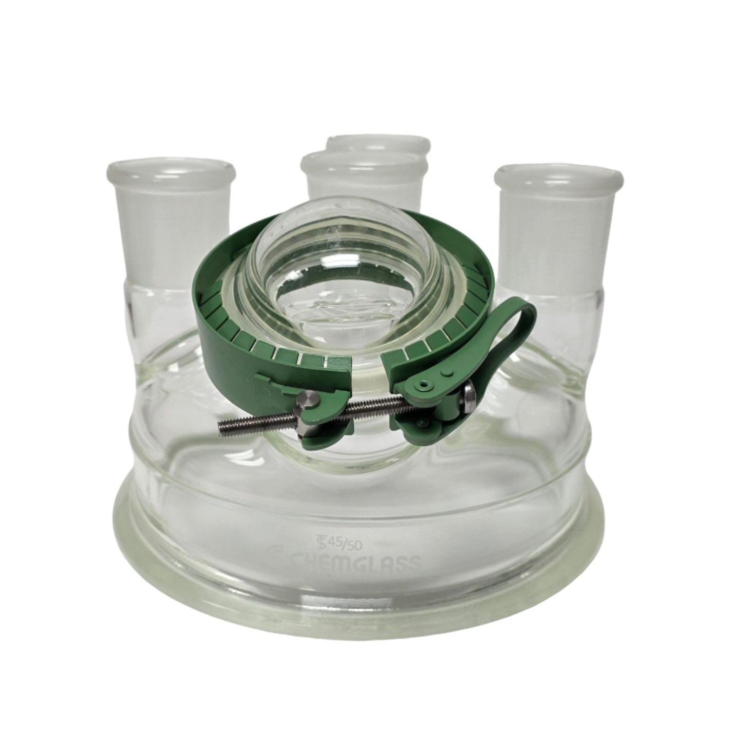 New – Open box Chemglass CG-1946-50 Reaction Vessel Lid 5-Neck 200mm Flange, 3x 45/40, 1x 60mm