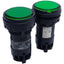Used Lot of 2 Idec HW1P-1FQD-G-24V Pilot Light, Green Lens, 24V AC/DC *No LED Lamp*