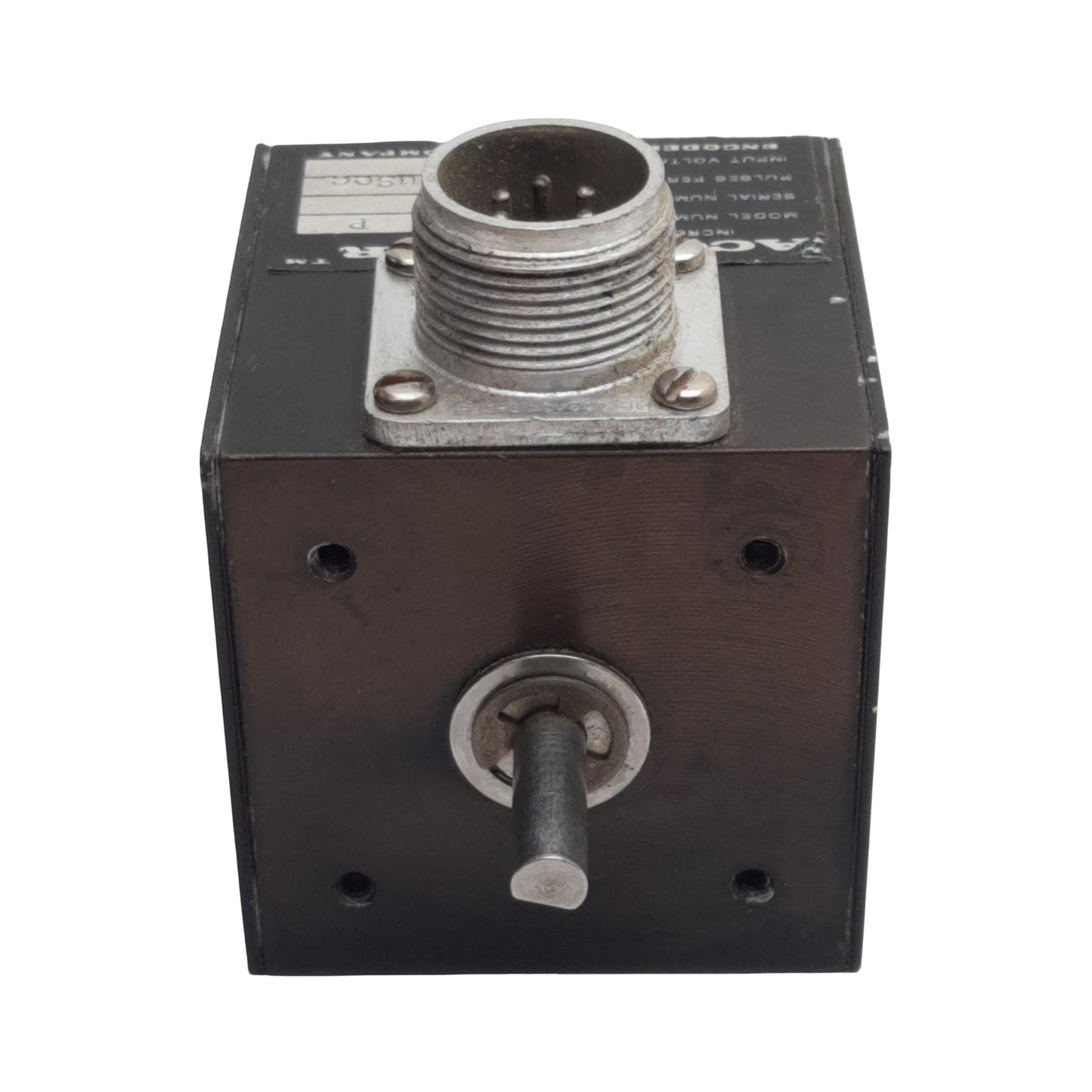 Used Encoder 715-2-SP Accu-Coder Incremental Cube Encoder, ø1/4in Shaft, 5VDC
