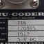 Used Encoder 716 Accu-Coder Incremental Cube Encoder, ø3/8in Shaft, 5VDC, 6-Pin MS