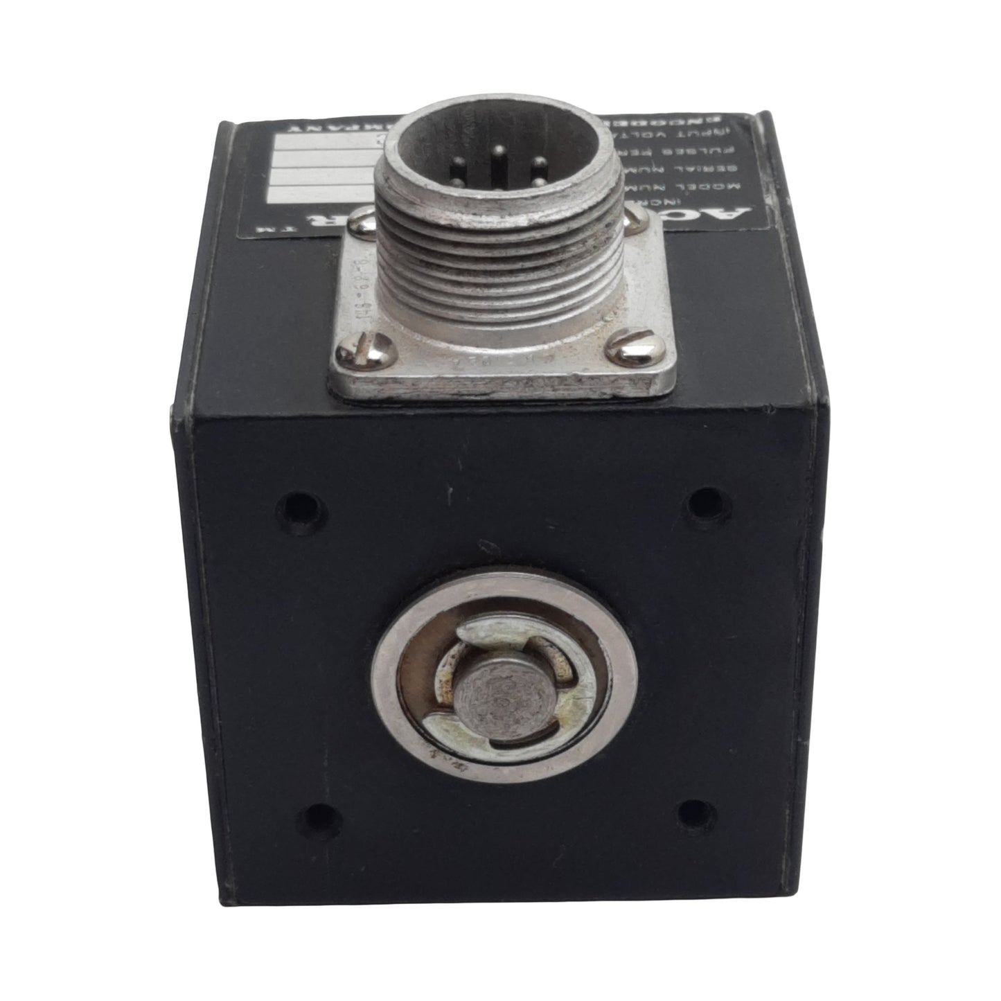 Used Encoder 716 Accu-Coder Incremental Cube Encoder, ø3/8in Shaft, 5VDC, 6-Pin MS