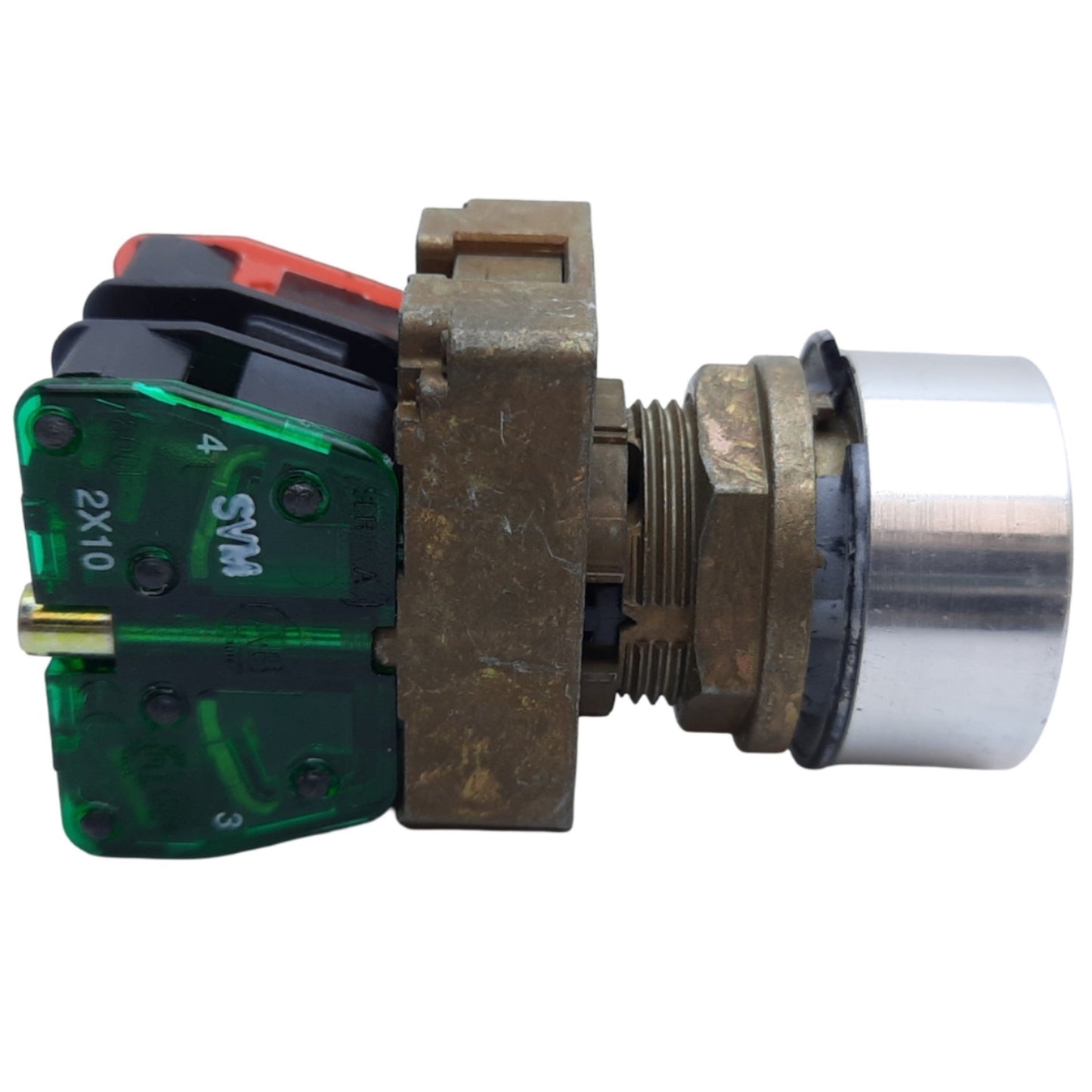 Used Allen Bradley 800ES-F2 Push Button Momentary, Black, 1NO-1NC, 10A 600V AC/DC