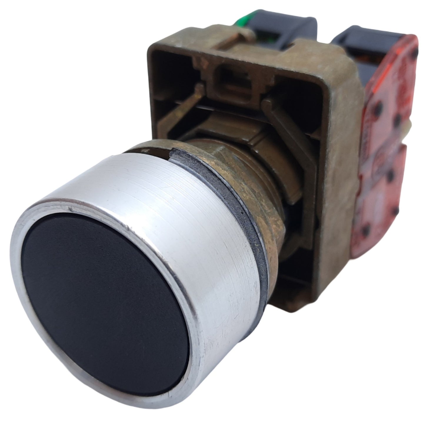 Used Allen Bradley 800ES-F2 Push Button Momentary, Black, 1NO-1NC, 10A 600V AC/DC