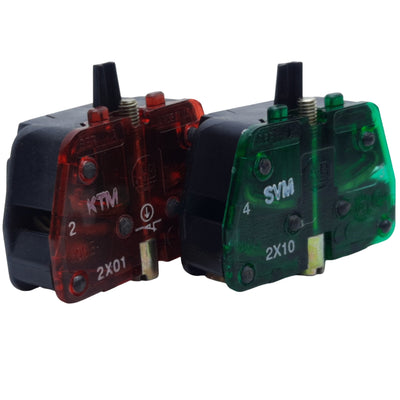 Used Allen Bradley 800ES-F2 Push Button Momentary, Black, 1NO-1NC, 10A 600V AC/DC