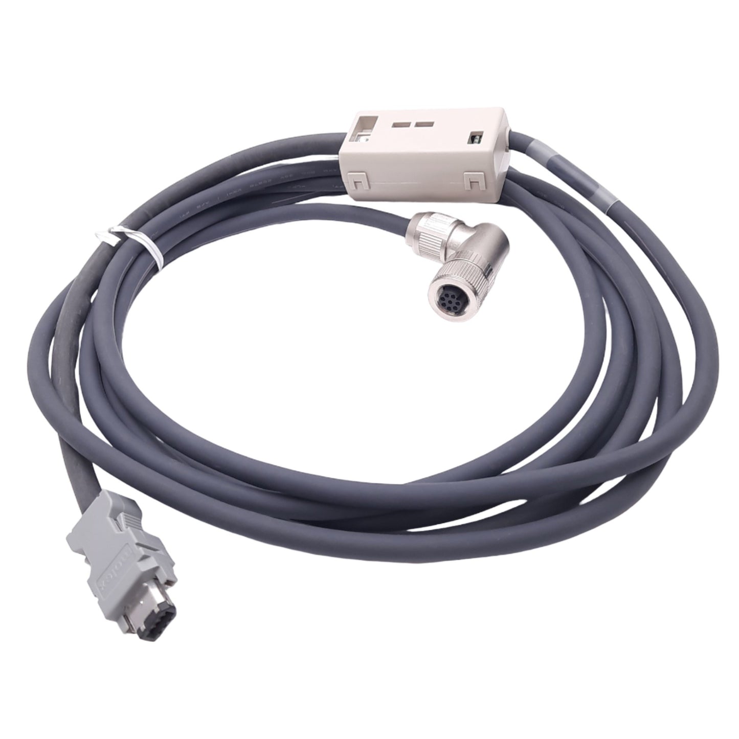 New Yaskawa JZSP-C7PA2N-03P75-E-G6 Encoder Cable for Sigma-7, FireWire to M12 8-Pin
