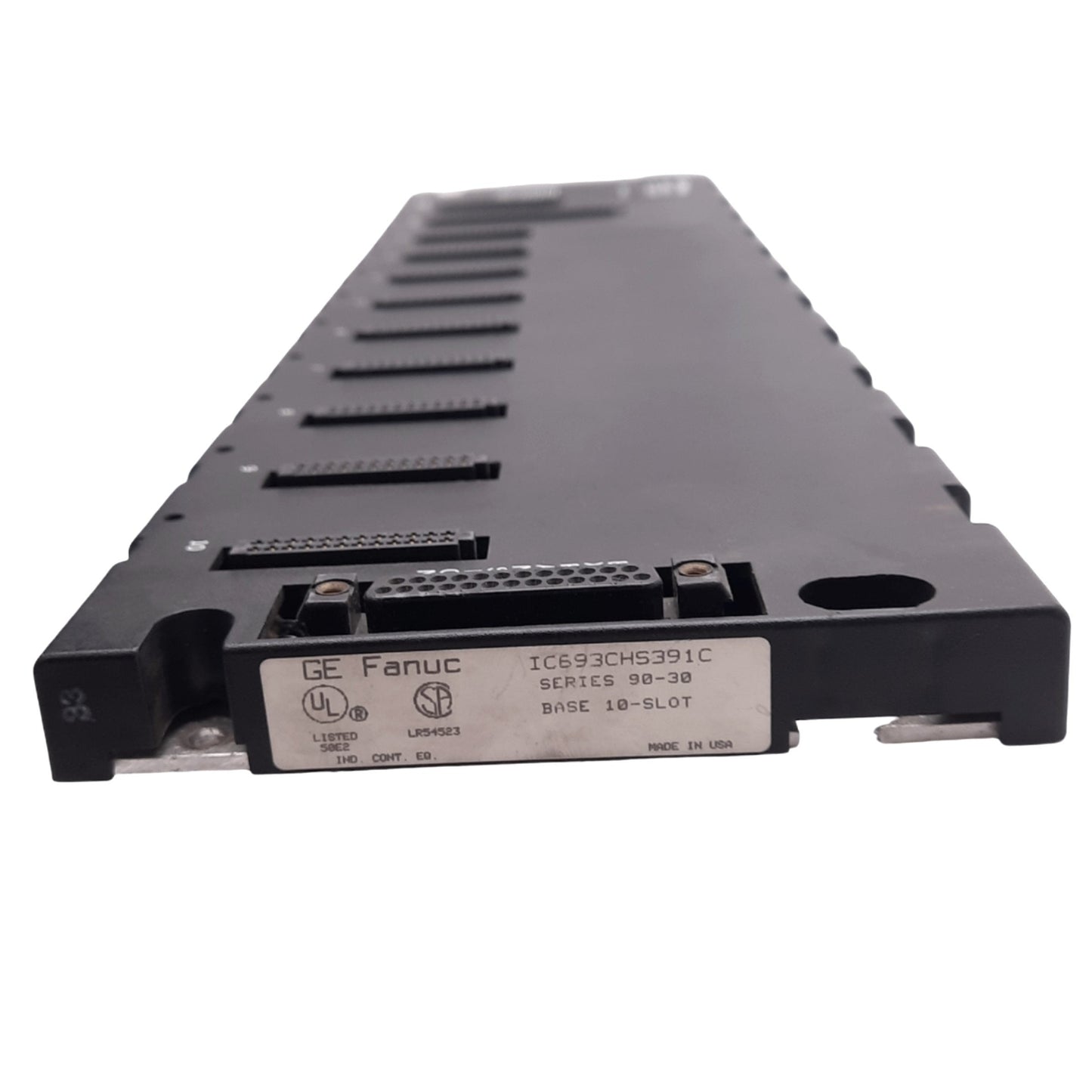 Used GE Fanuc IC693CHS391C Base I/O Rack for 90-30 Series PLC, 10-Slot, 5VDC