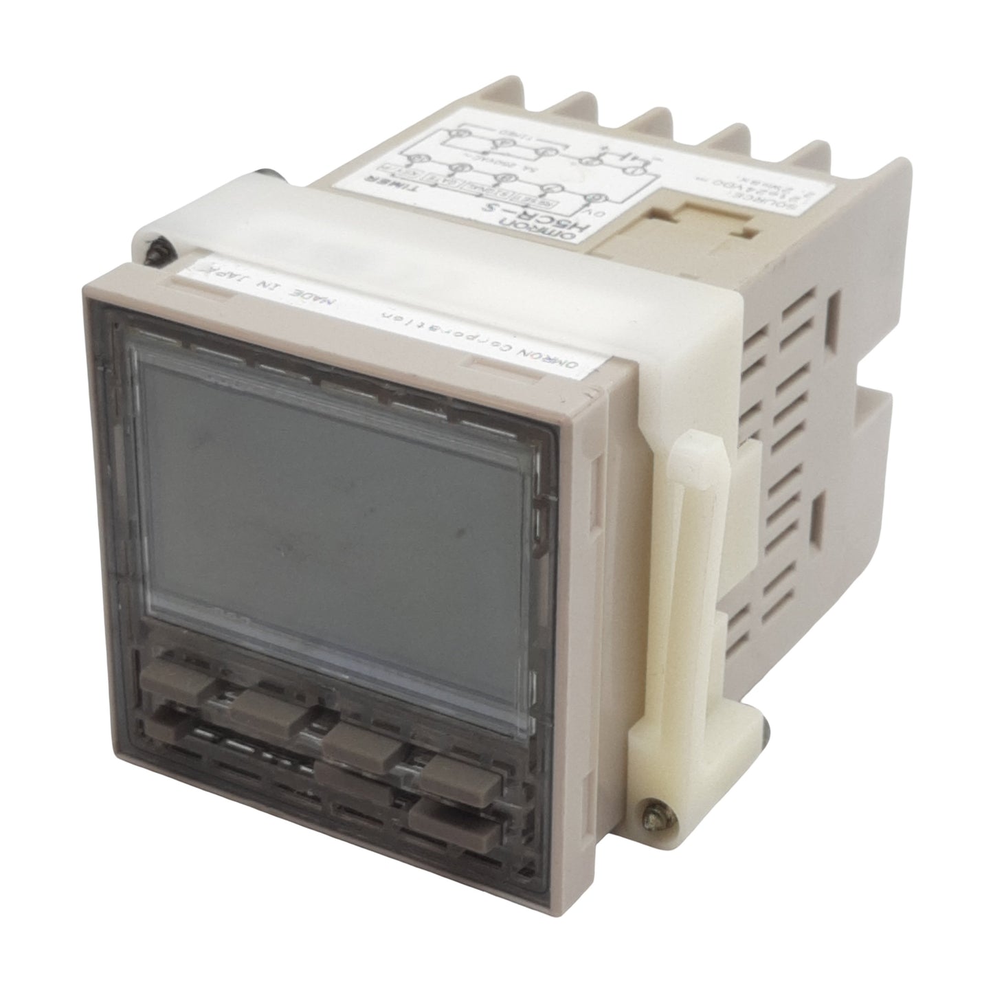 Used Omron H5CR-S Multifunction Digital Timer SPDT Relay 12-24VDC *Missing Faceplate*