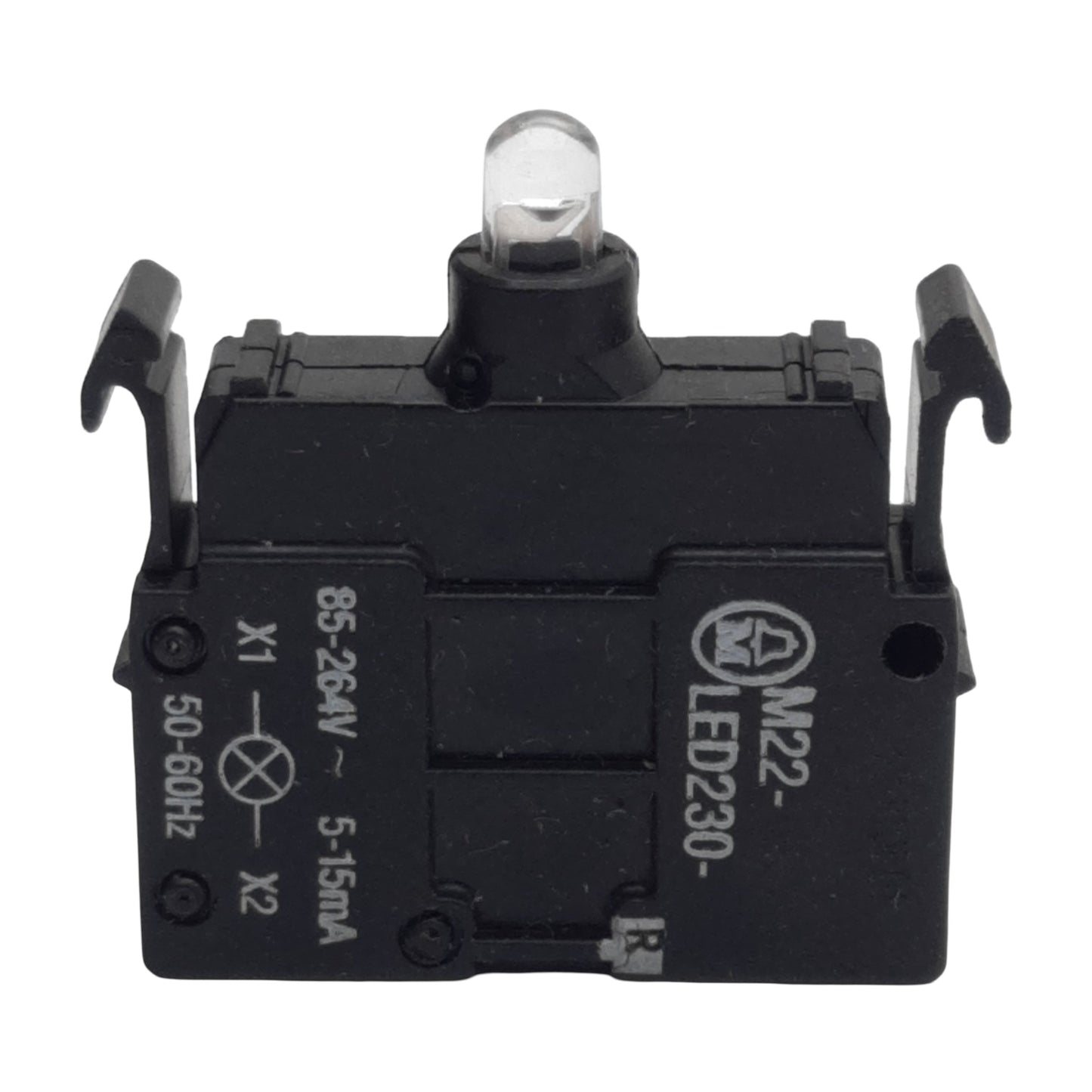 Used Moeller M22-LED230-R Pushbutton LED Module, Red, 85-264VAC 5-15mA, 22.5mm