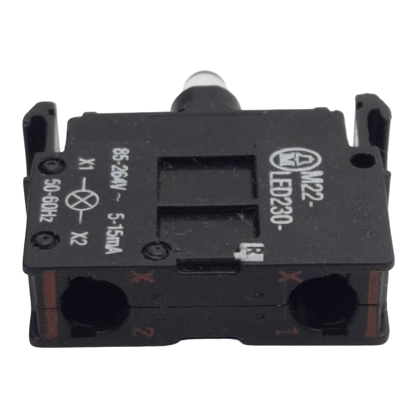 Used Moeller M22-LED230-R Pushbutton LED Module, Red, 85-264VAC 5-15mA, 22.5mm