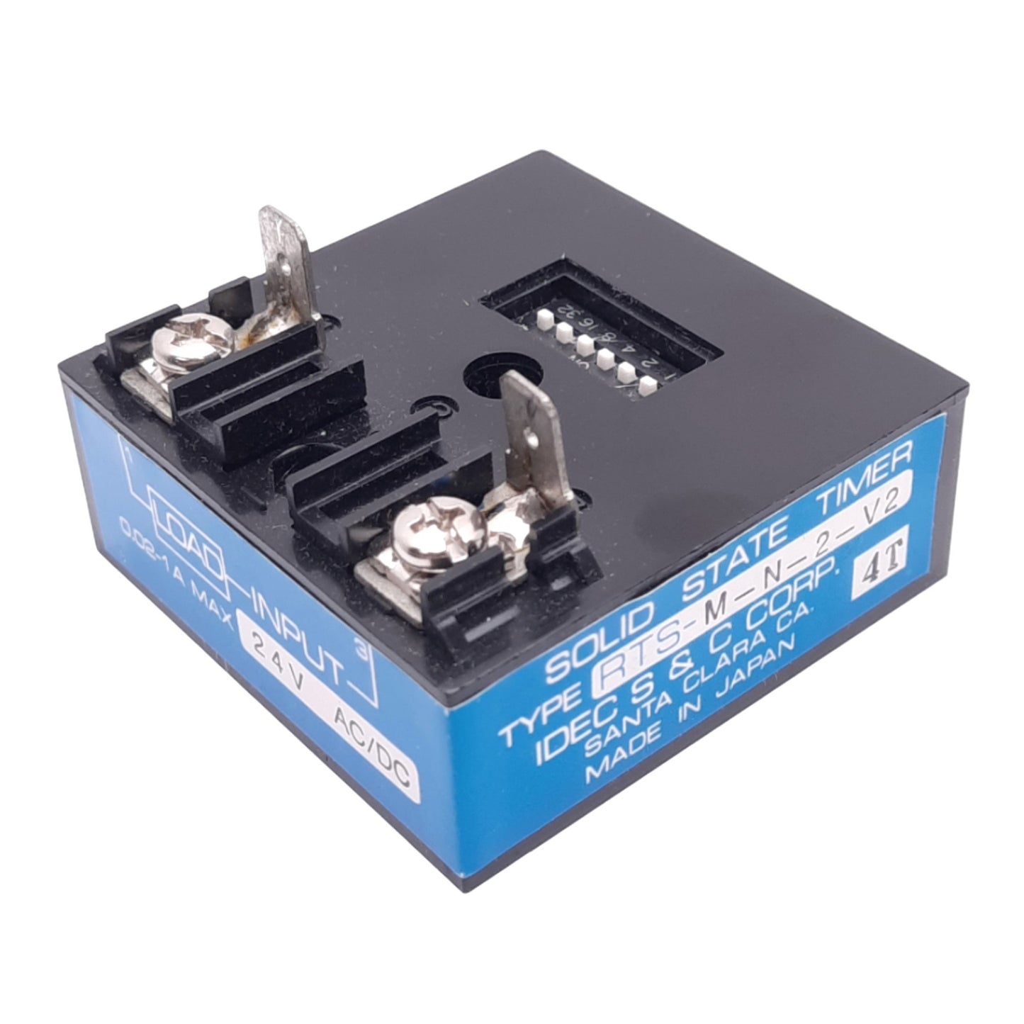 New IDEC RTS-M-N-2-V2 Solid State Timer Module, 1-630s Delay, 24VAC/DC, 0.02-1A Max