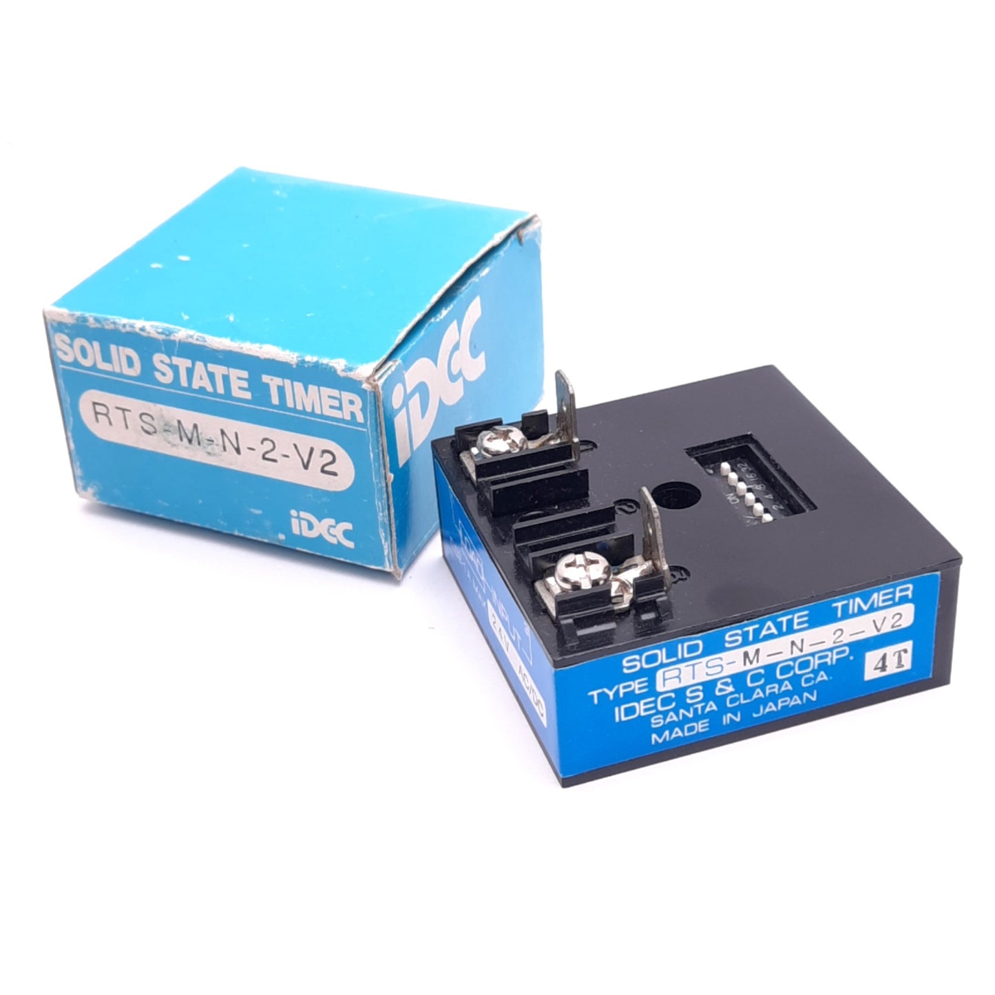 New IDEC RTS-M-N-2-V2 Solid State Timer Module, 1-630s Delay, 24VAC/DC, 0.02-1A Max