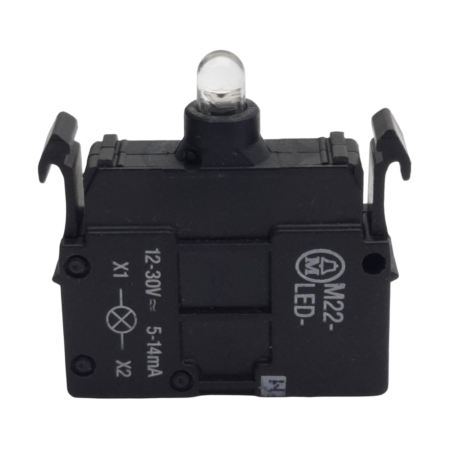 Used Moeller M22-LED-W Pushbutton LED Module, White, 12-30VDC/VAC 5-14mA, 22.5mm
