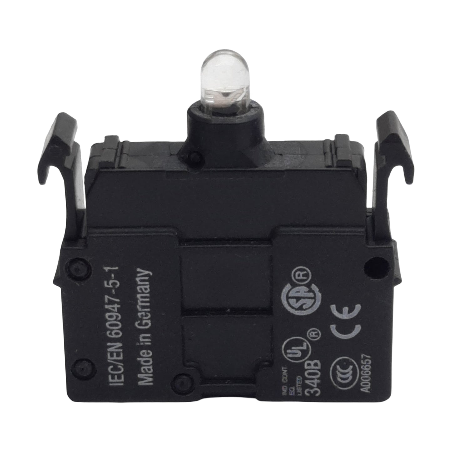 Used Moeller M22-LED-W Pushbutton LED Module, White, 12-30VDC/VAC 5-14mA, 22.5mm