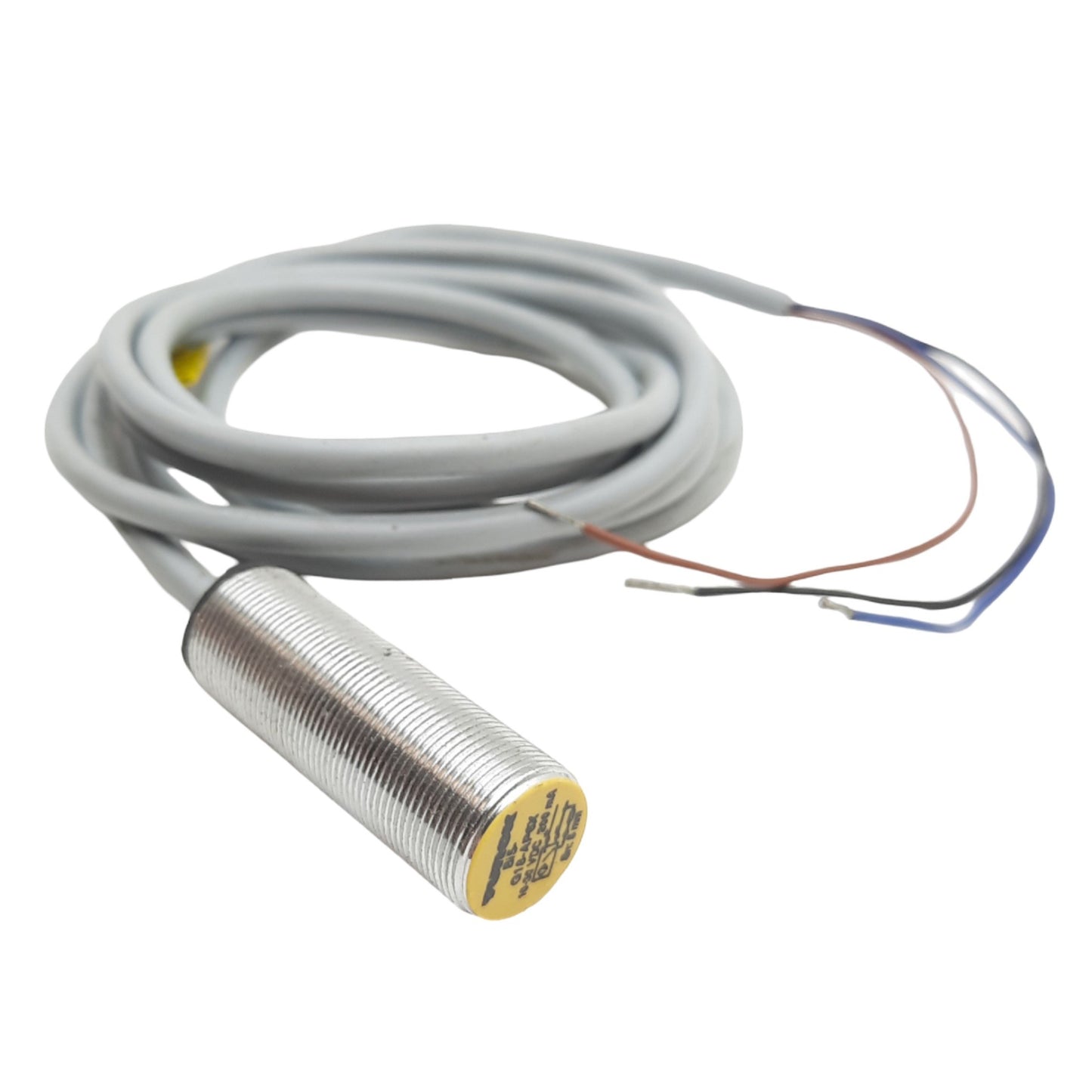 Used Turck BI5-G18-AP6X Inductive Sensor 10-30VDC, M18 Thread, 4ft Length, 5mm, PNP