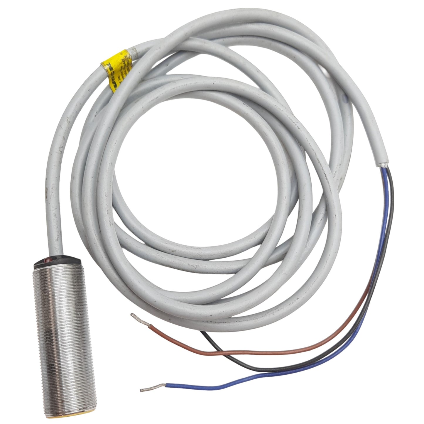Used Turck BI5-G18-AP6X Inductive Sensor 10-30VDC, M18 Thread, 4ft Length, 5mm, PNP