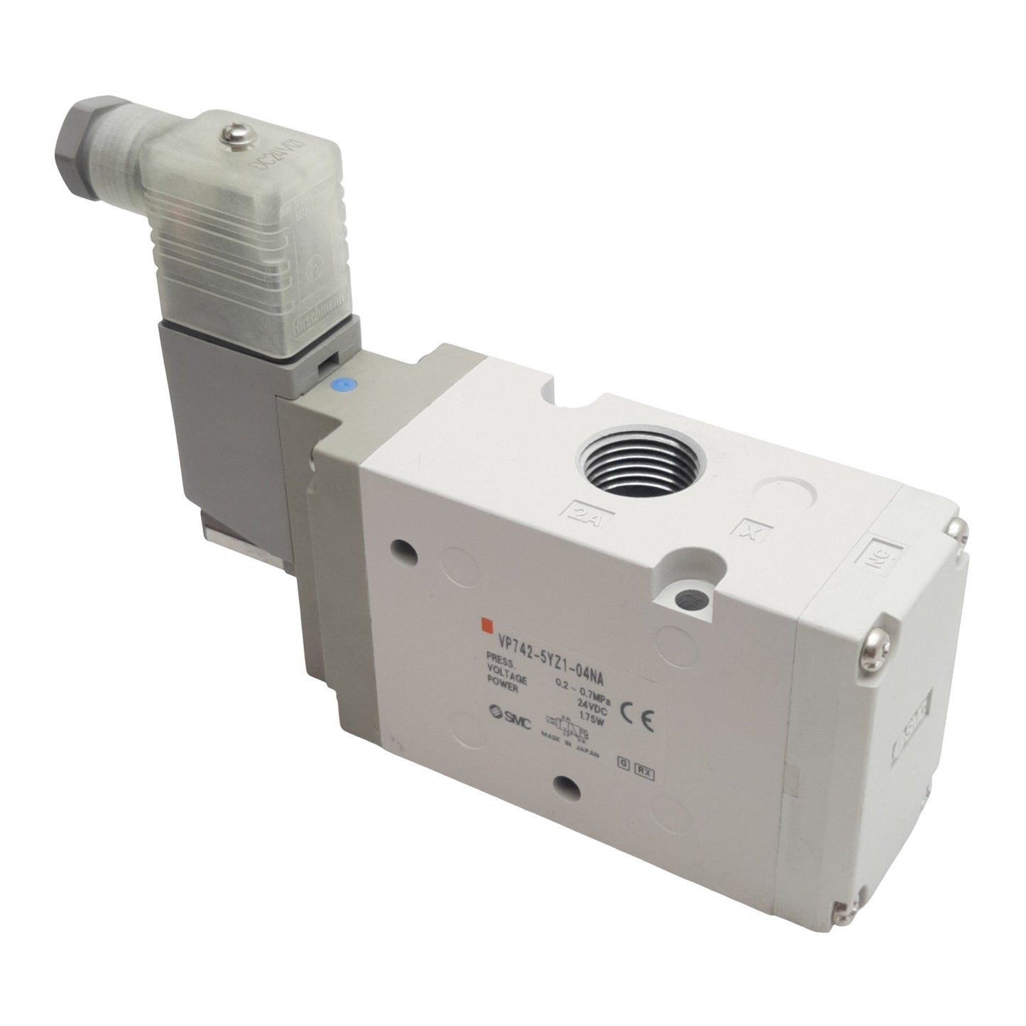 New SMC VP742-5YZ1-04NA Solenoid Valve NC 3/2-Way, 1/2in NPT, 0.2-0.7MPa, 24VDC Coil