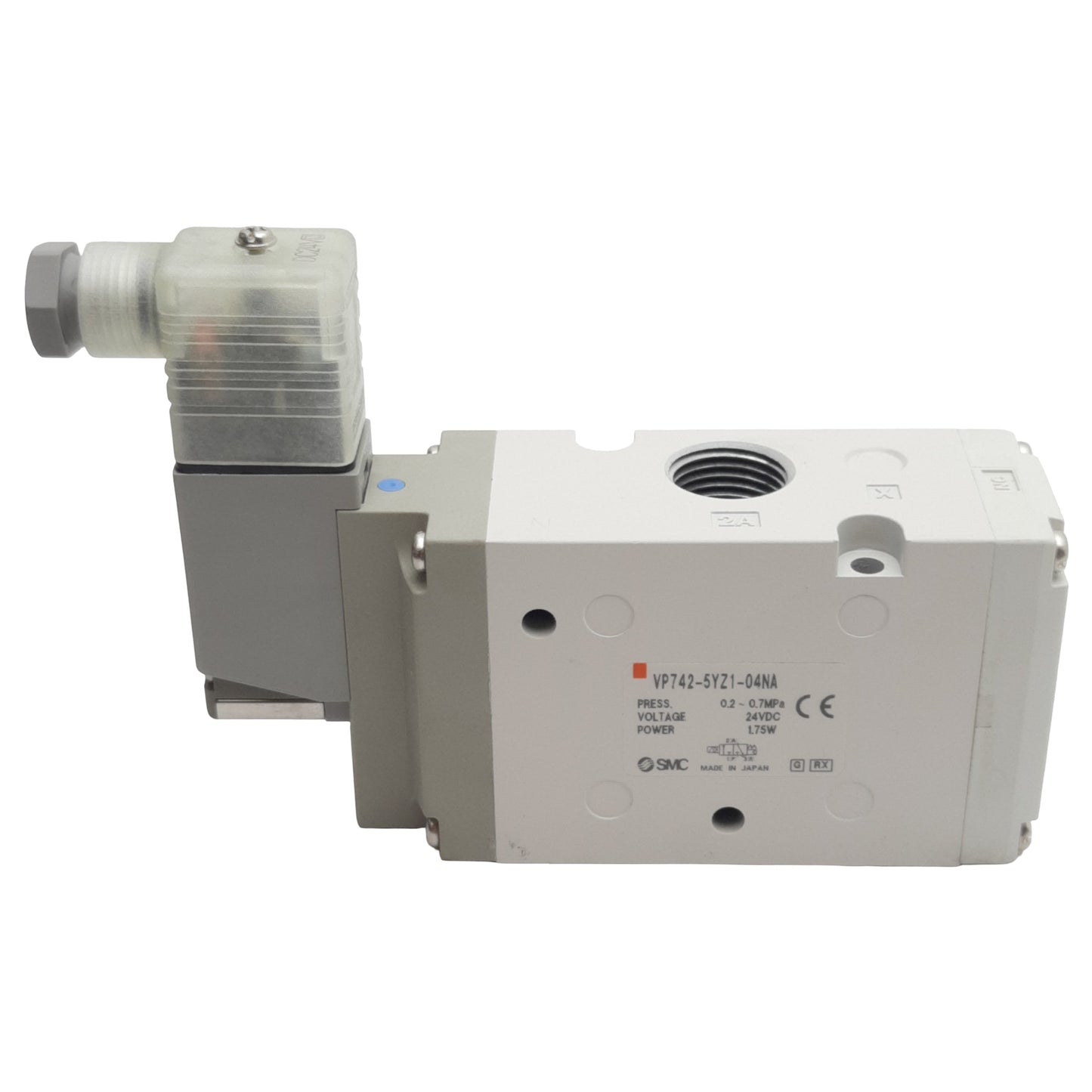 New SMC VP742-5YZ1-04NA Solenoid Valve NC 3/2-Way, 1/2in NPT, 0.2-0.7MPa, 24VDC Coil