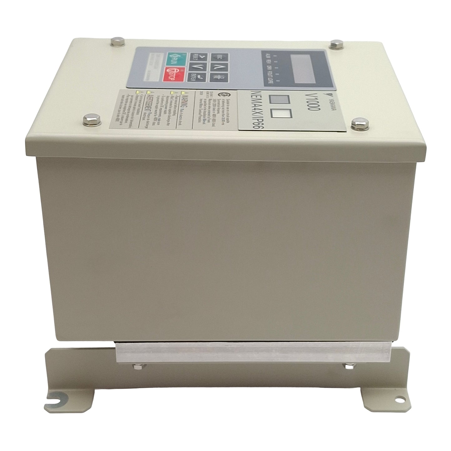 New Yaskawa CIMR-VU4A0001GAA Variable Frequency Drive 3Ø 380-480VAC 1.2A 1/2HP 400Hz