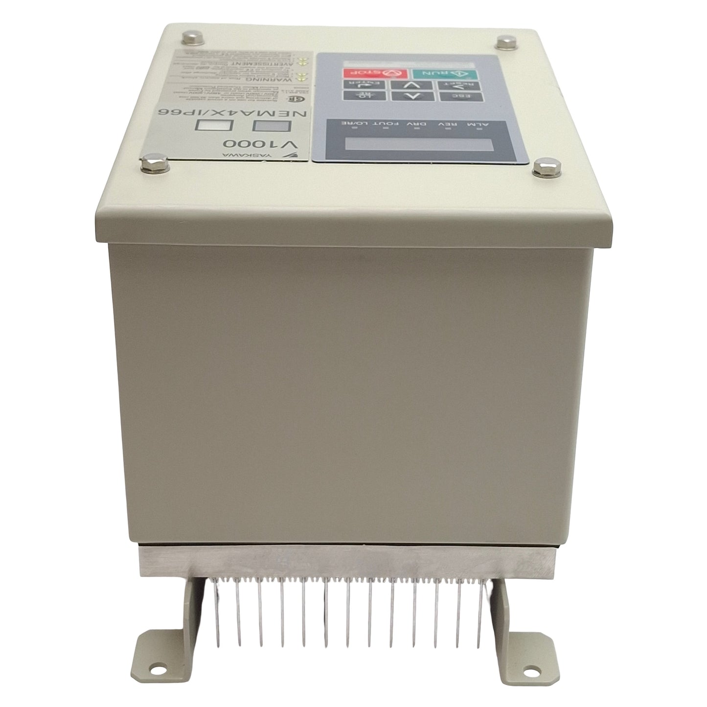 New Yaskawa CIMR-VU4A0001GAA Variable Frequency Drive 3Ø 380-480VAC 1.2A 1/2HP 400Hz