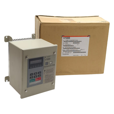 New Yaskawa CIMR-VU4A0001GAA Variable Frequency Drive 3Ø 380-480VAC 1.2A 1/2HP 400Hz