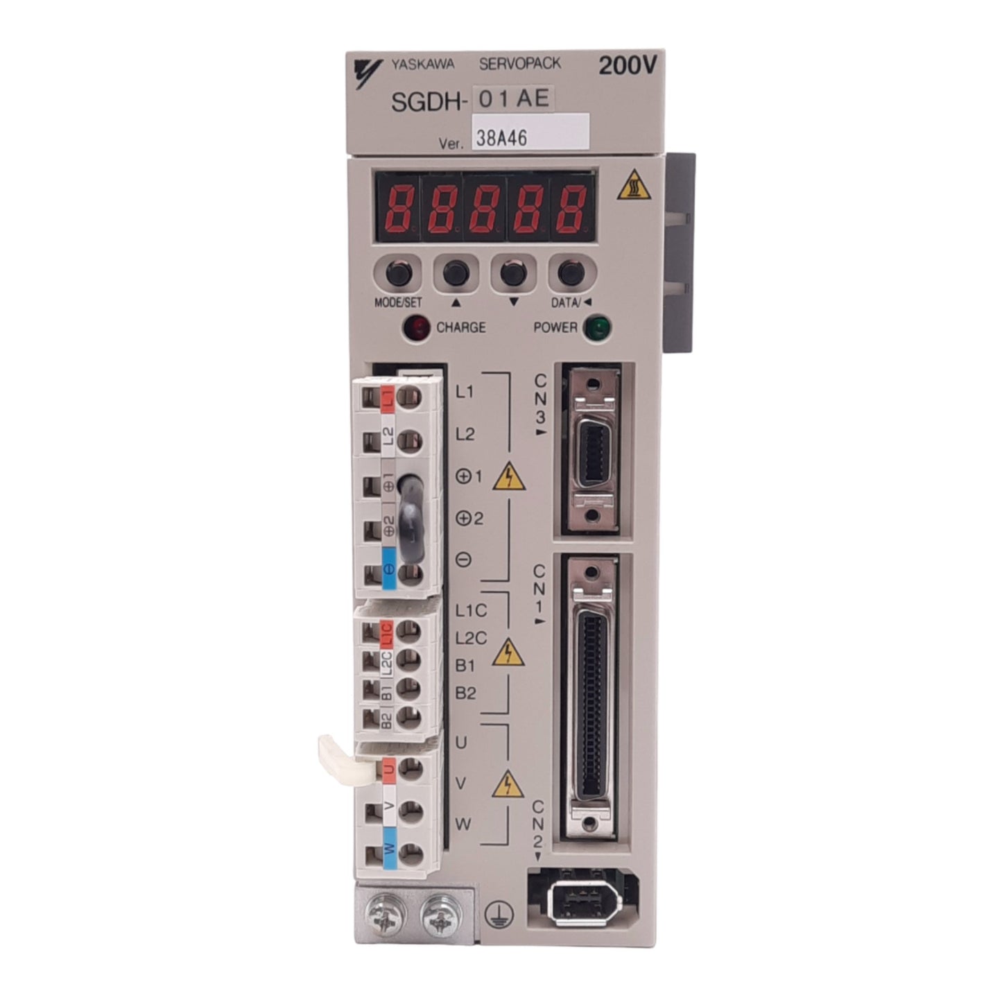 New Yaskawa SGDH-01AE Sigma II SERVOPACK Servo Drive, 200-230VAC In, 0-230VAC 3Ø Out